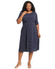 Fiona Three-Quarter Sleeve Midi Dress - thumbnail