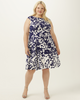 Ava Floral Print Fit and Flare Dress - thumbnail