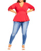 Aubrielle Drawstring Sleeve Wrap Top - thumbnail