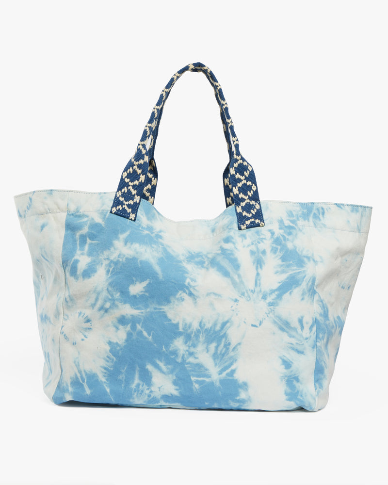 Venus Tie-Dye Tote | Azure Blue / White