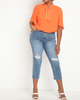 Zoey Bow Blouse With Flutter Sleeve - thumbnail