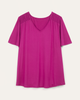 Melissa Short Sleeve Smocked Shoulder Top - thumbnail