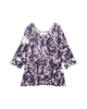 Deny 3/4 Sleeve Scoop Neck Top with Cut-Out Back - thumbnail