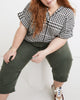 Double-Faced Hayden Popover Top in Breeney Plaid - thumbnail