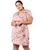 Nefeli Flutter Sleeve Printed Wrap Dress - thumbnail