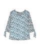 Aubrey Sheer Sleeve Woven Blouse - thumbnail