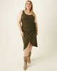 Karla Knit Wrap Midi Dress - thumbnail