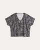 Naomie Cropped Button-Front Tee Shirt - thumbnail