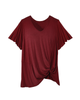 Jasmine Knotted VNeck Tee - thumbnail