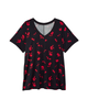 Zaria Knit Printed Top - thumbnail