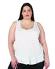 Aislinn Raw Edge Layered Hem Tank - thumbnail