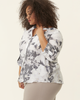 Leanne Button-Front Tie-Hem Top - thumbnail