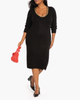 Brandy Scoopneck Sweater Dress with Chain Detail - thumbnail