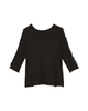 Tona Lattice Sleeve Knit Top - thumbnail