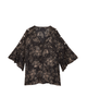 Chrisette 3/4 Flared Sleeve Blouse with Buttons - thumbnail