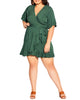 Brea Ruffle Faux Wrap Dress - thumbnail