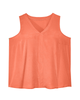 Celia Woven V-Neck Sleeveless Top - thumbnail