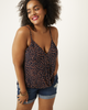 Gloria Wrap-Front Printed Tank Top - thumbnail