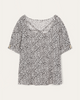 Arielle Animal Print Cut Out Top - thumbnail