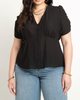 Kendra Shirred Sleeve Blouse - thumbnail