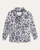 Evelyn Animal-Print Cowl Neck Top - thumbnail