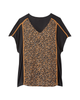 Dinah Short Sleeve Woven Front Top - thumbnail